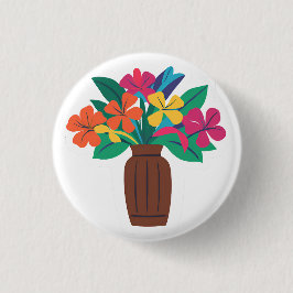 Farbliche Blume Button