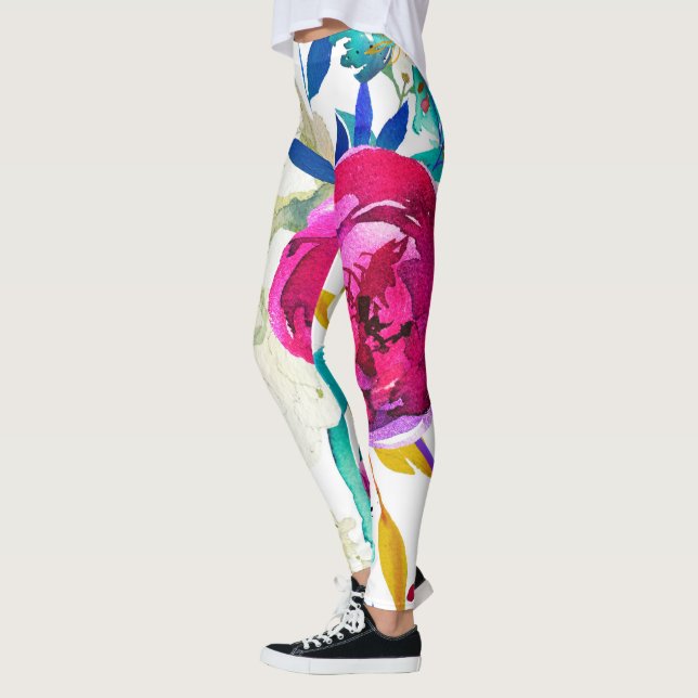 Farbliche Blume für das Blumengeflecht Leggings (Links)