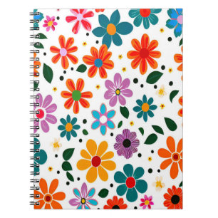 Farbliche Blume Notizblock