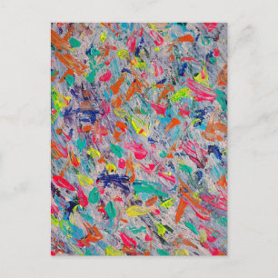 Farbliche Darstellung in Acrylfarbe Postkarte