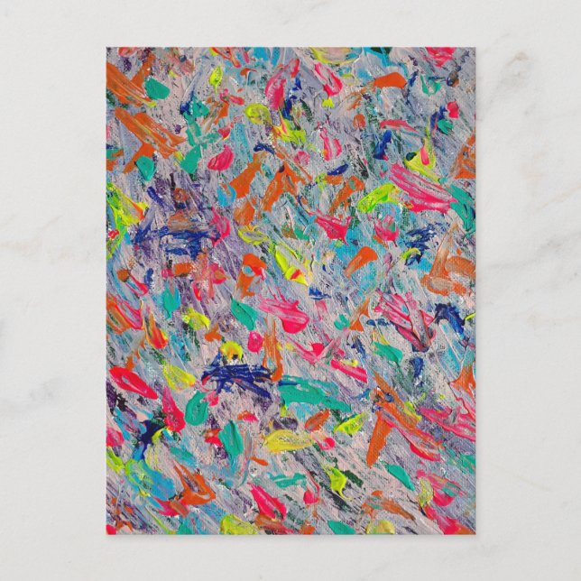 Farbliche Darstellung in Acrylfarbe Postkarte (Vorderseite)