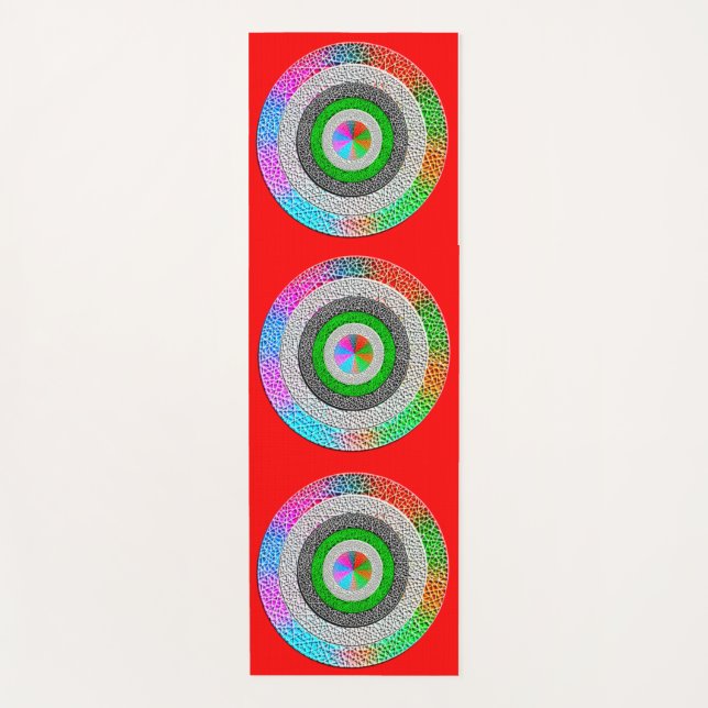 Farbliche Harmonie: Yoga Mat Art Design" Yogamatte (Vorderseite)