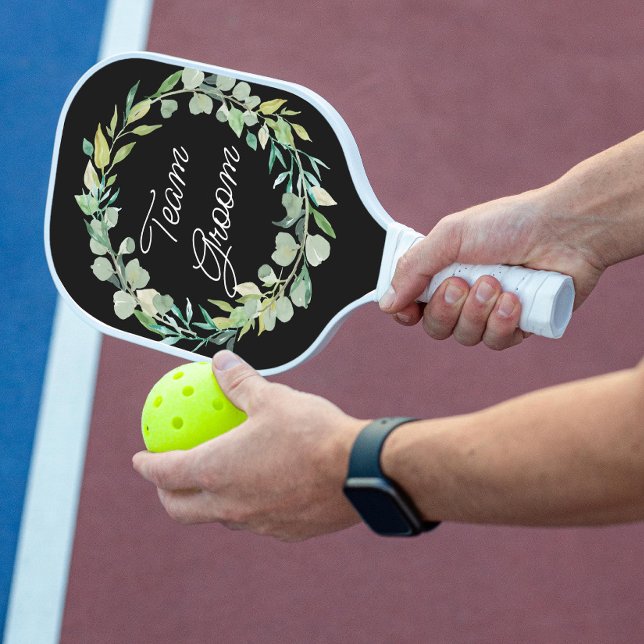 Farbliche Hochzeitsgrönen Pickleball Schläger (Von Creator hochgeladen)