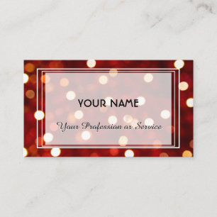 Farbliche Leuchten abstrakte rote Glitzern Design Visitenkarte