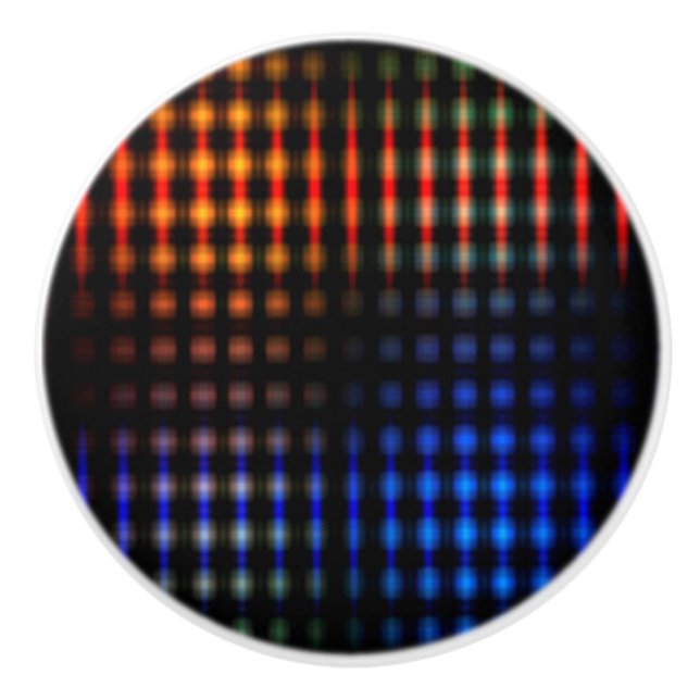 Farbliche Lichter Keramikknauf (Vorderseite)