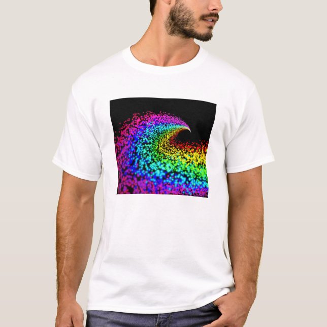 Farbliche Partikel T-Shirt (Vorderseite)