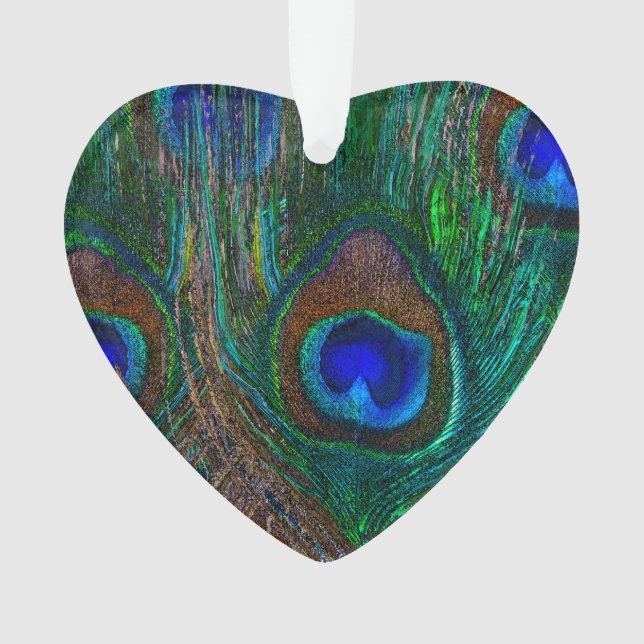 Farbliche Pfauenfüße Ornament (Vorderseite)