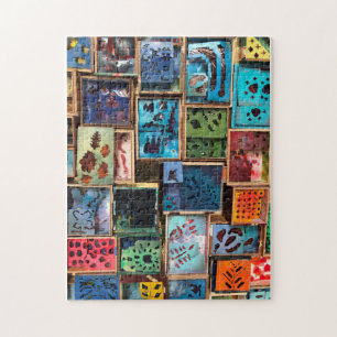 Farbliche Rahmen Puzzle