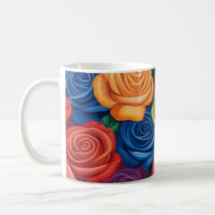 Farbliche Rose Kaffeetasse