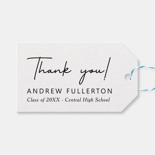 Farblicher Abschluss für glattere Noten Geschenkanhänger (Vorderseite (Horizontal))