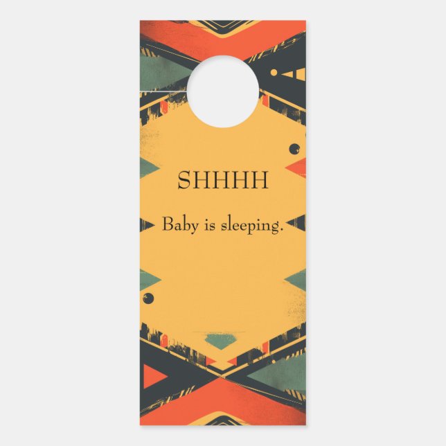 Farblicher Hintergrund im Stammesstil Türanhänger (Vorderseite)