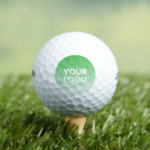Farblicher Hintergrund Weiße Farbe und Ihr Logo Golfball