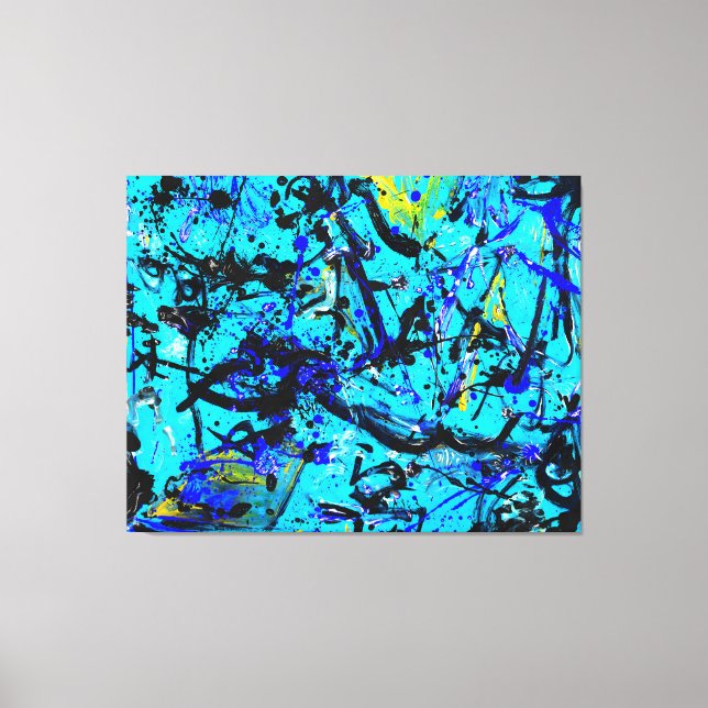 FARBLICHER SPRITZER XXIV - Aktionsgemälde - Leinwanddruck (Vorderseite)