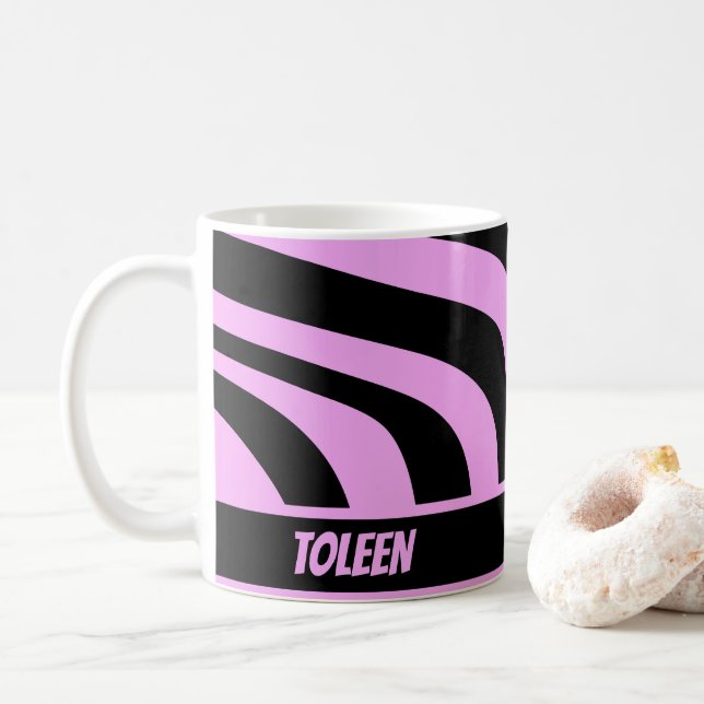 Farbliches Muster Kaffeetasse (Mit Donut)