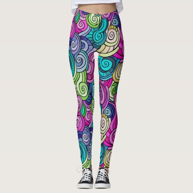 Farbliches Muster Leggings (Vorderseite)