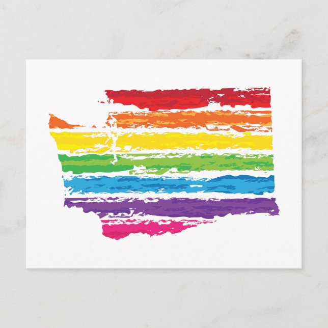 Farblinien in Unterstrich Postkarte (Vorderseite)