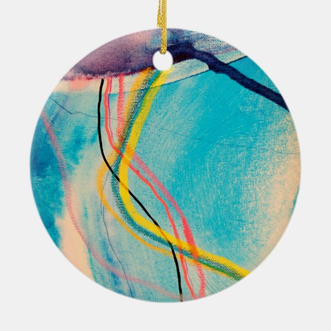 Farblinien Nr. 1 Keramik Ornament (Hinten)