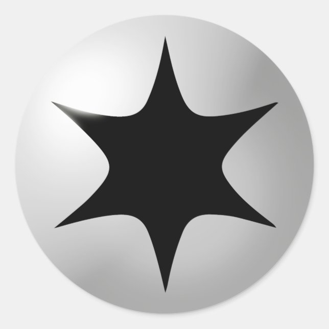 Farblose Energie Runder Aufkleber (Vorderseite)