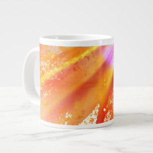 farblose nahtlose Kunst Hintergrund gelb, orange Jumbo-Tasse