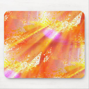 farblose nahtlose Kunst Hintergrund gelb, orange Mousepad