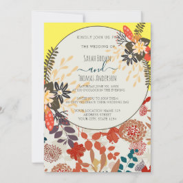 FARBLOW YELLOW BOHO FLORAL EINLADUNG