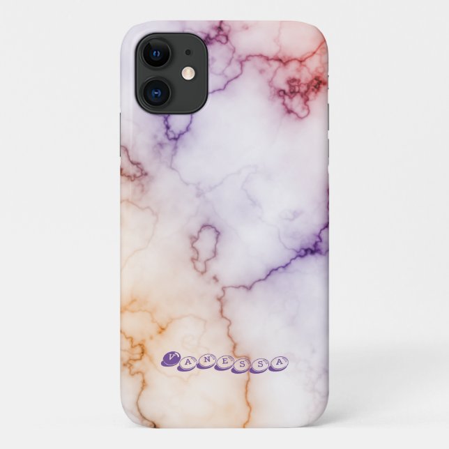 Farbmarbild-Musterpersonalisierung Case-Mate iPhone Hülle (Rückseite)