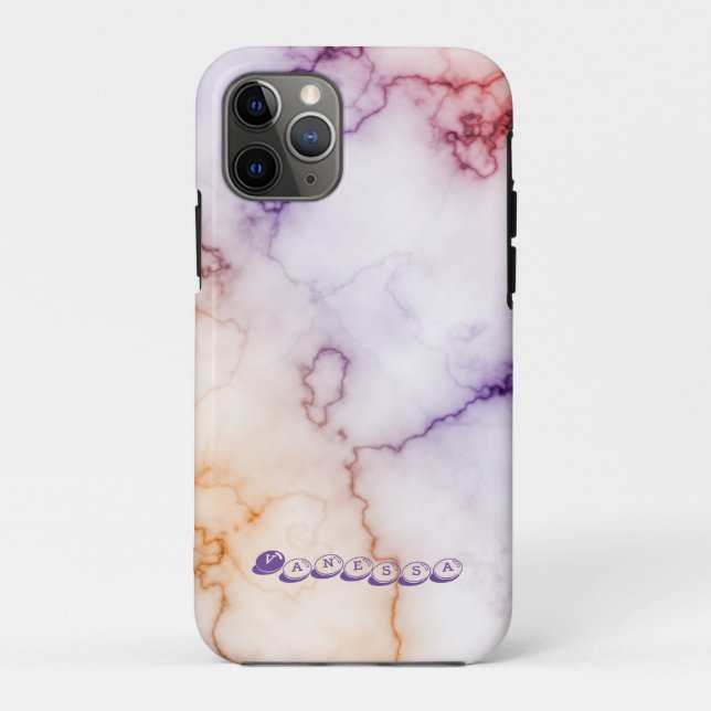 Farbmarbild-Musterpersonalisierung Case-Mate iPhone Hülle (Rückseite)