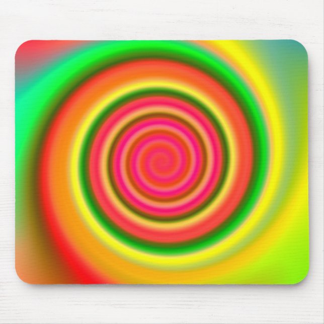 Farbmeshwirbel Mousepad (Vorne)