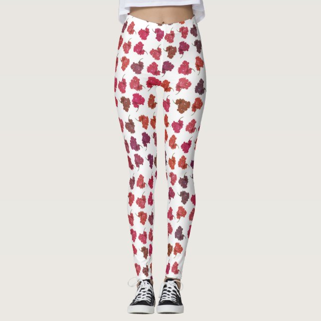 Farbmischungen Blume mit hellen Motiven Leggings (Vorderseite)