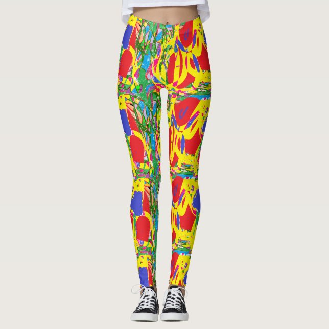 Farbmischungen künstlerischer Typ Leggings böhmisc (Vorderseite)