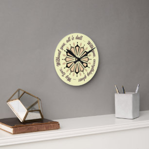 FARBMODERNE BLUME GIFT DAUGHTER SISTER MAMA RUNDE WANDUHR