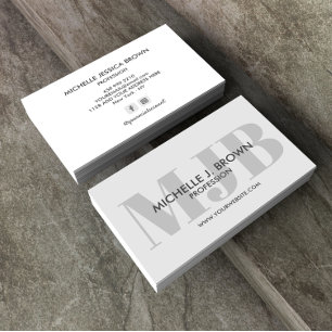 FARBMONOGRAMM BERUFLICHES SOZIALKONTO VISITENKARTE