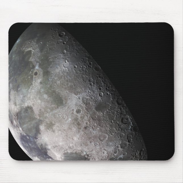 Farbmosaik des Mond der Erde Mousepad (Vorne)
