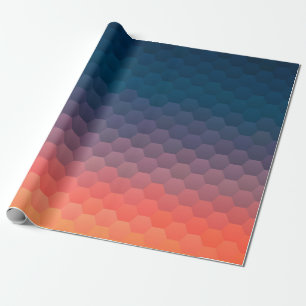 Farbmosaik. Geometrischer Hipster-Retro-Hintergrun Geschenkpapier