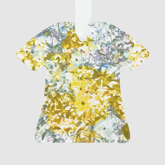 Farbmuster der gelbgrauen Blume Ornament (Vorderseite)