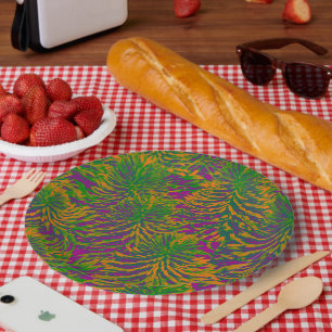 Farbmuster der Pflanze Pappteller
