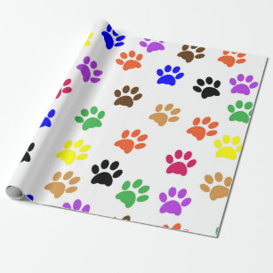 Farbmuster für Hundepaw Geschenkpapier