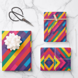 Farbmuster für LGBTQ 1 Geschenkpapier Set