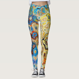 Farbmuster mit abstraktem Beschaffenheitsgebrauch Leggings