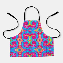 Farbmuster mit mehrfarbiger Krawatte Schürze