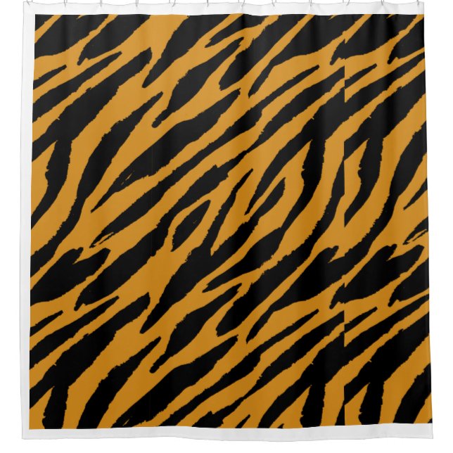 Farbmuster von Tiger-Tieren Duschvorhang (Vorderseite)