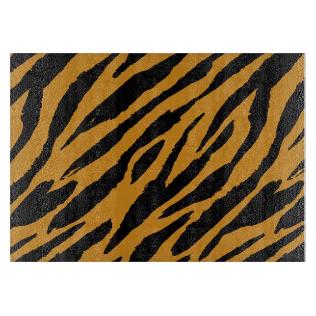 Farbmuster von Tiger-Tieren Schneidebrett (Vorderseite)