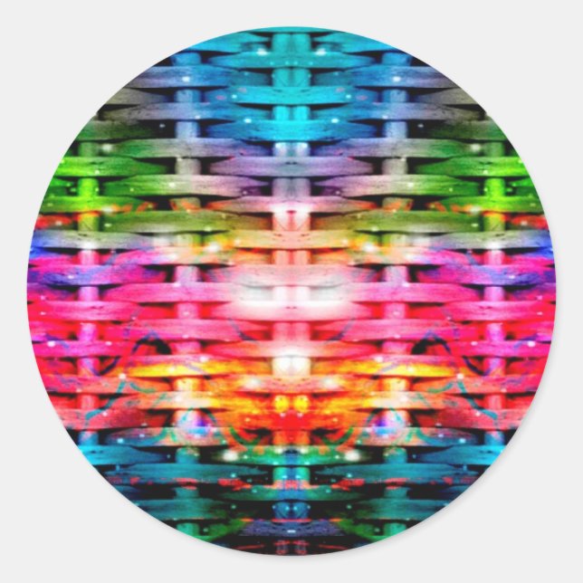 Farbnetzwerk Runder Aufkleber (Vorderseite)