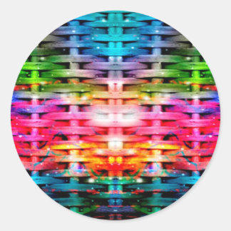 Farbnetzwerk Runder Aufkleber