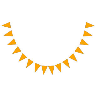 Farborange Wimpelkette