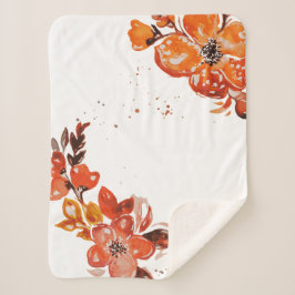 Farborangefarbener Blume Sherpadecke