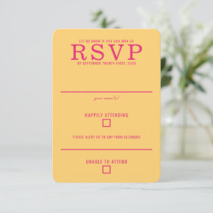 Farbpaar aus Indien RSVP Karte