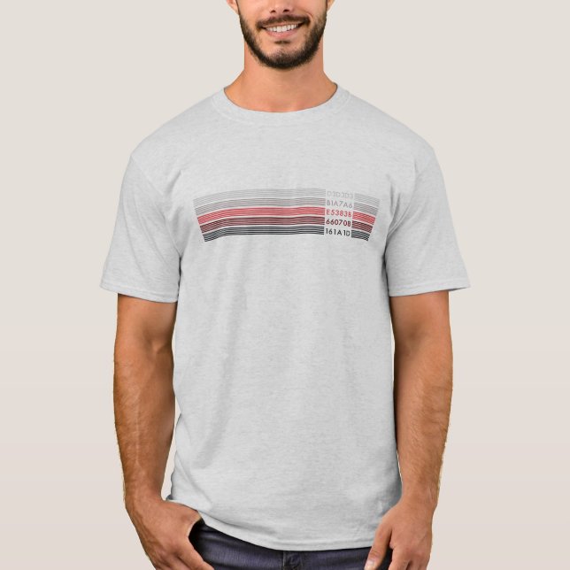 FARBPALETTE A002A MIT HEX-CODES T-Shirt (Vorderseite)