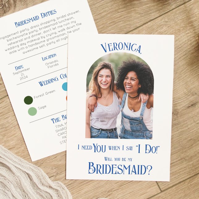Farbpalette Arch Bridesmaid Vorschlag Card Einladung (Von Creator hochgeladen)