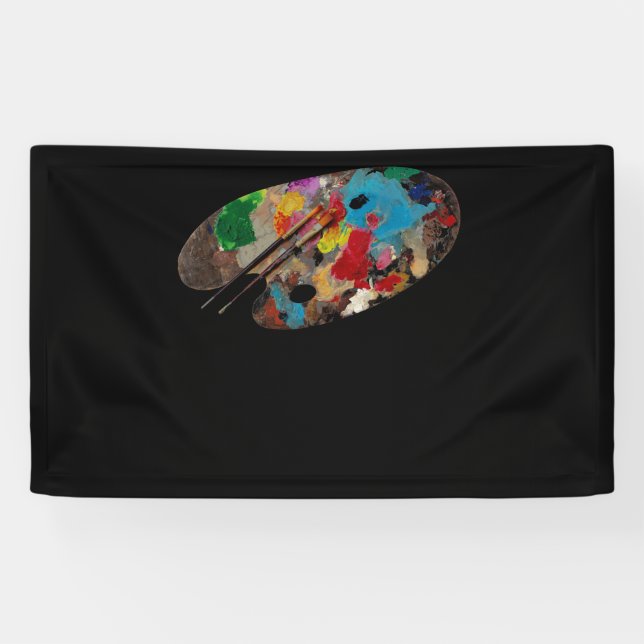 Farbpalette Artist Wasserfarbe Banner (Horizontal)